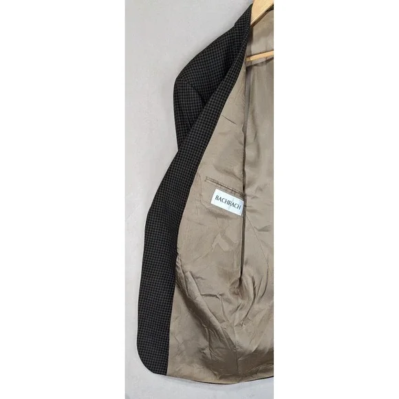 VTG Bachrach 42L Mens Sport Coat Jacket 46" Chest Made In USA - Picture 4 of 12